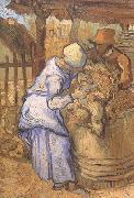 Vincent Van Gogh The Sheep-Shearers (nn04) Spain oil painting artist